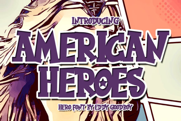 American Heroes Font for Bold Craft Designs
