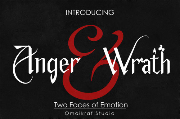 Anger and Wrath Font for Bold Craft Designs