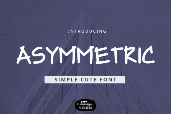 Asymmetric Font: A Playful Typeface for Editorial Design