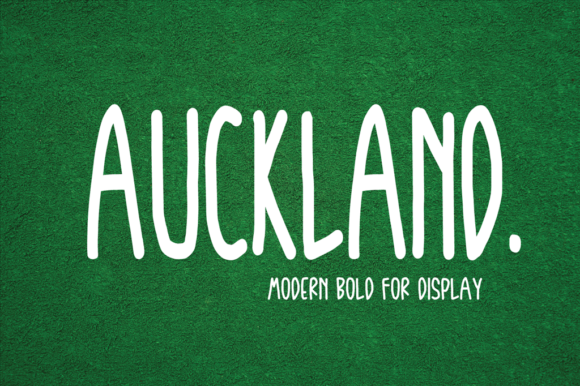 Auckland Display Font for Bold Web Design
