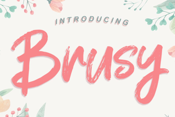 Brusy: A Bold Display Font for Editorial Design