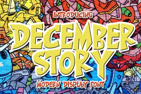 December Story: A Bold Display Font for Creative Brands
