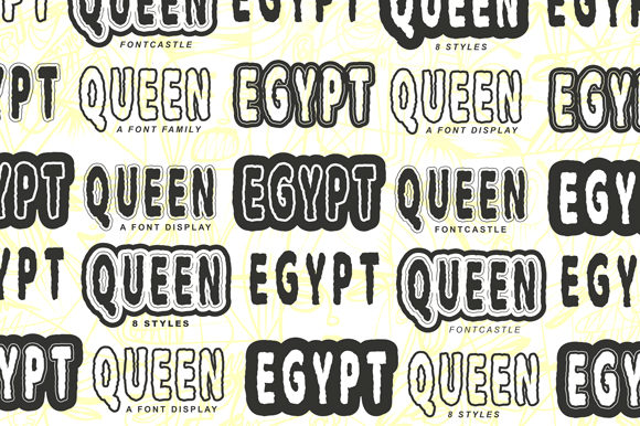 Egypt Queen: A Bold Display Font for Editorial Impact
