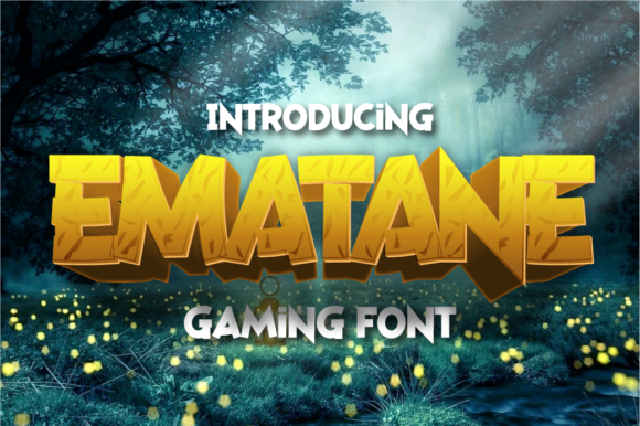 Ematane: A Bold Display Font for Makers