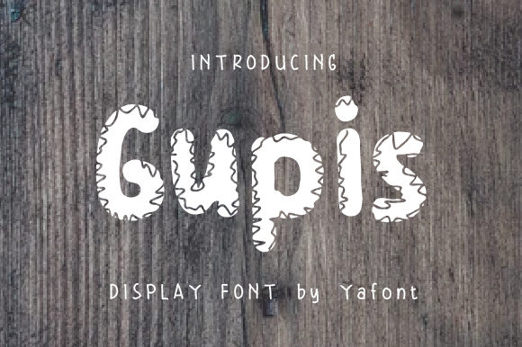 Gupis Font: A Quirky Display Typeface for Brands