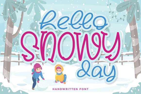 Hello Snowy Day: A Playful Display Font for Brands