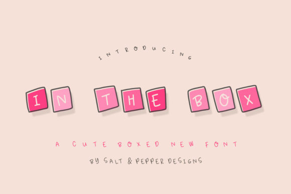 In the Box Font: A Playful Display Typeface for Campaigns