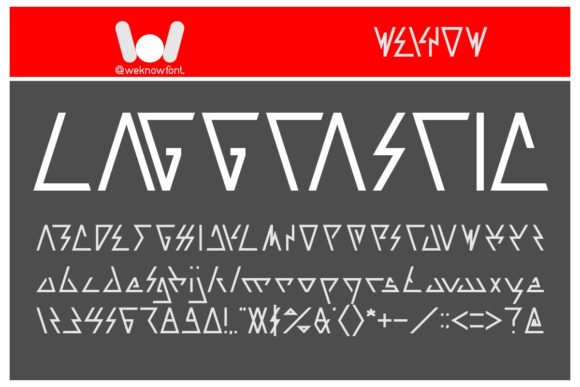Laggtastic: A Sharp Display Font for Modern Editorial Design
