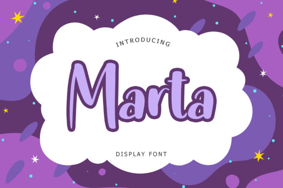 Marta: A Cheerful Display Font for Playful Branding