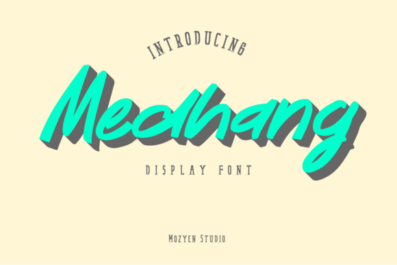 Medhang: A Playful Display Font for Crafters