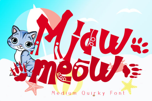 Miawmeow: The Playful Display Font for Social Media
