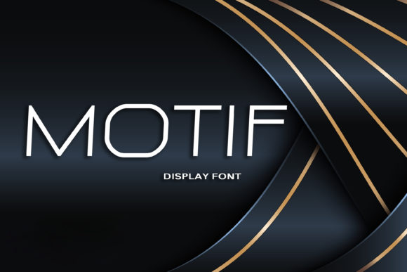 Motif: A Minimalist Display Font for Modern Makers