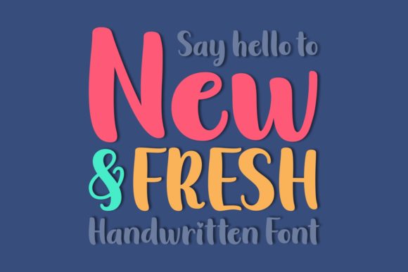New Fresh: A Display Font for Modern Web Design