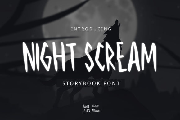 Night Scream: A Horror Display Font for Web Design