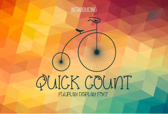 Quick Count: A Playful Display Font for Editorial Design