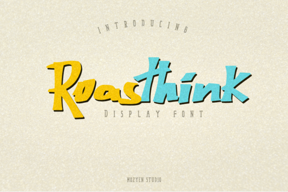 Roasthink: A Bold Display Font for Web Design