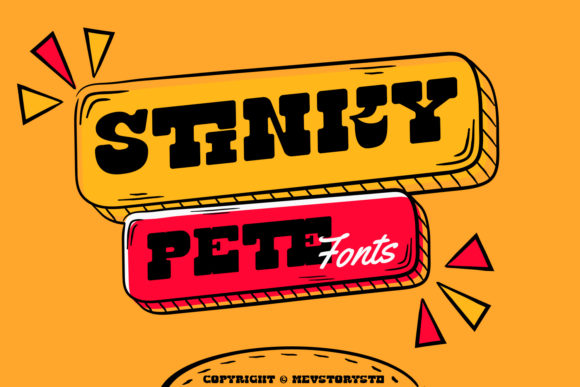 Stinky Pete: A Bold Vintage Display Font for Branding